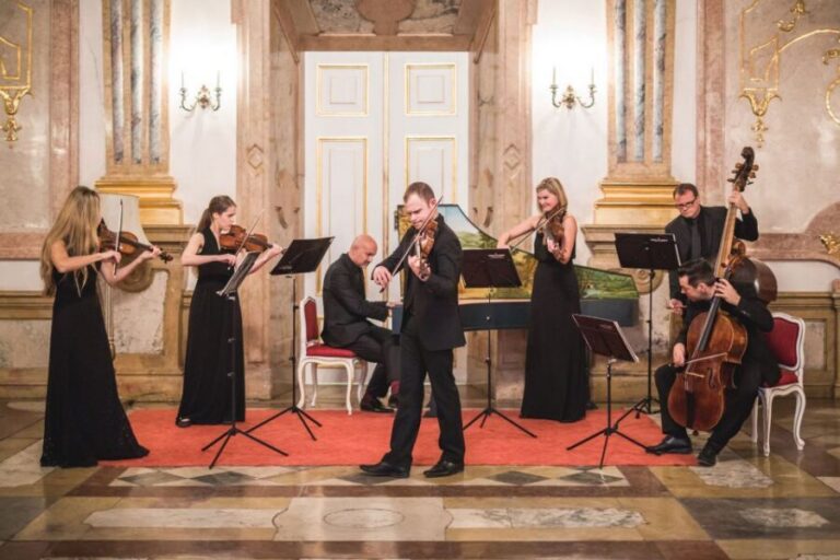 Salzburg: Dinner and Classical Concert at Mirabell Palace - The set menu: goat cheese starter, two main choices, forest-berry dessert
