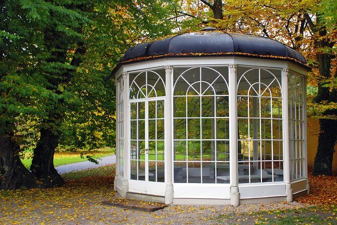 The Hills Are Alive - Lake and Palace Stops: Leopoldskroner Weiher, Hellbrunn Gazebo, and Frohnburg Gates